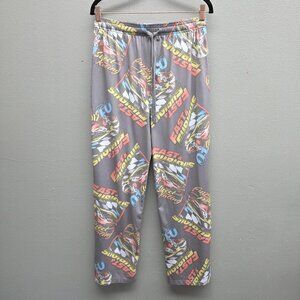 Fast & Furious Pants Mens Small Gray Lounge Sleep Pajama Allover Print Racing